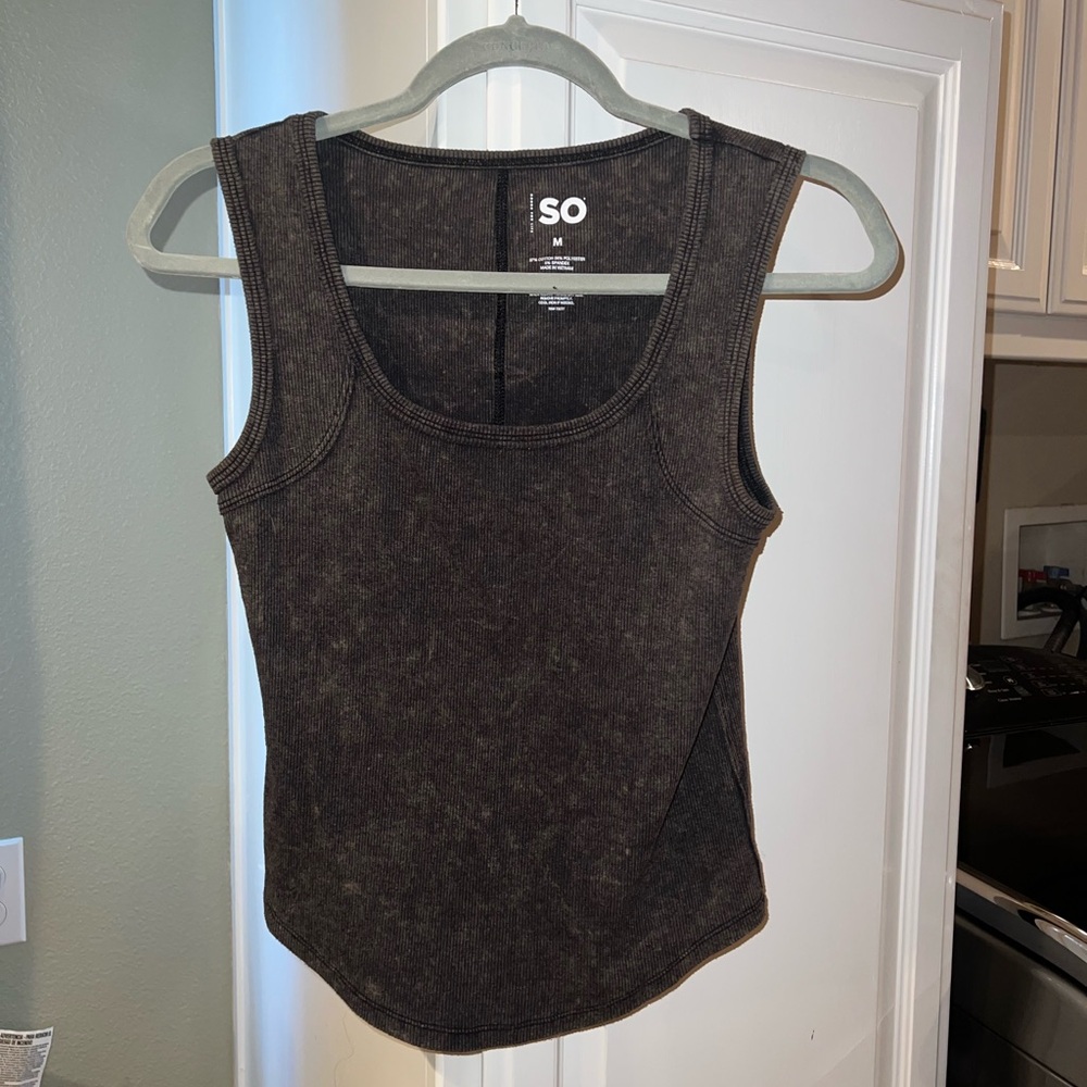 SO Women's Dark Brown Tank Top